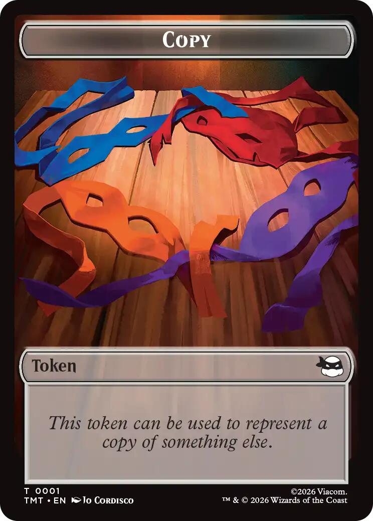 Treasure // Copy Double-Sided Token [Teenage Mutant Ninja Turtles Commander Tokens] | Gate City Games LLC