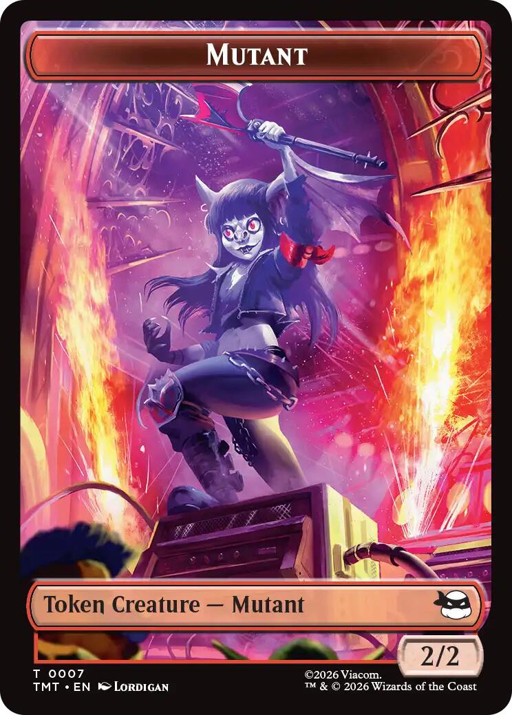 Mutant // Ninja Turtle Spirit Double-Sided Token [Teenage Mutant Ninja Turtles Tokens] | Gate City Games LLC
