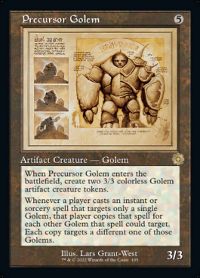 Precursor Golem (Retro Schematic) [The Brothers' War Retro Artifacts] | Gate City Games LLC