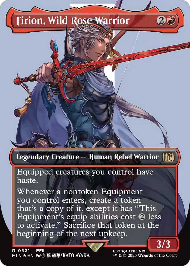 Firion, Wild Rose Warrior (Borderless) (Surge Foil) [FINAL FANTASY] | Gate City Games LLC