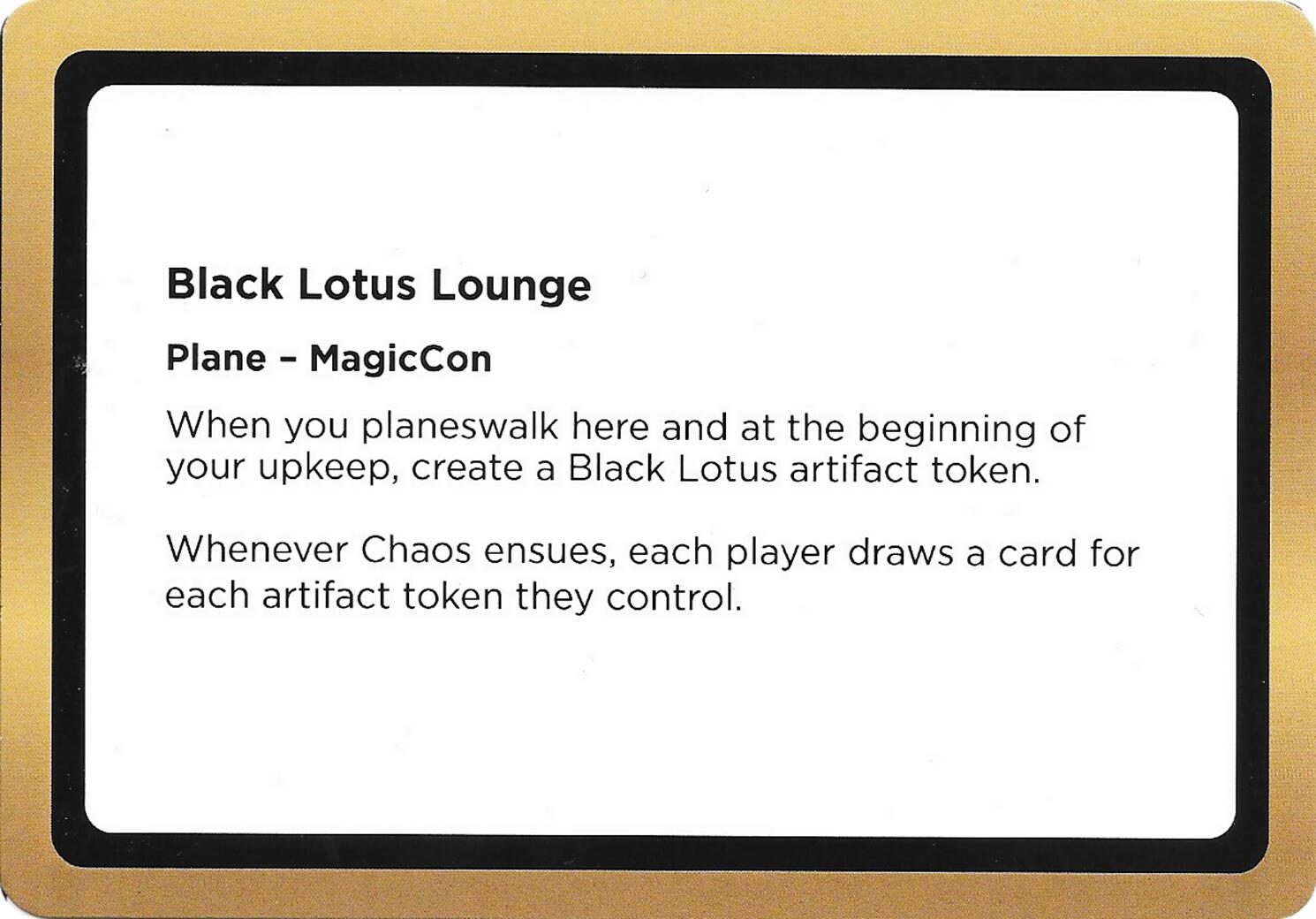 Black Lotus Lounge (Black Lotus Unknown Planechase) [Oversize Cards] | Gate City Games LLC