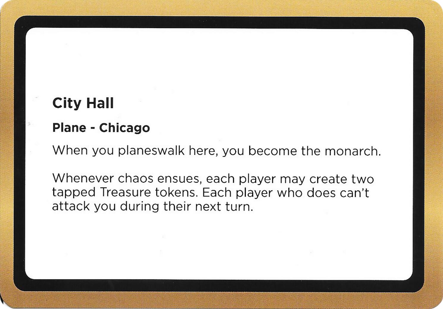 City Hall (Black Lotus Unknown Planechase) [Oversize Cards] | Gate City Games LLC