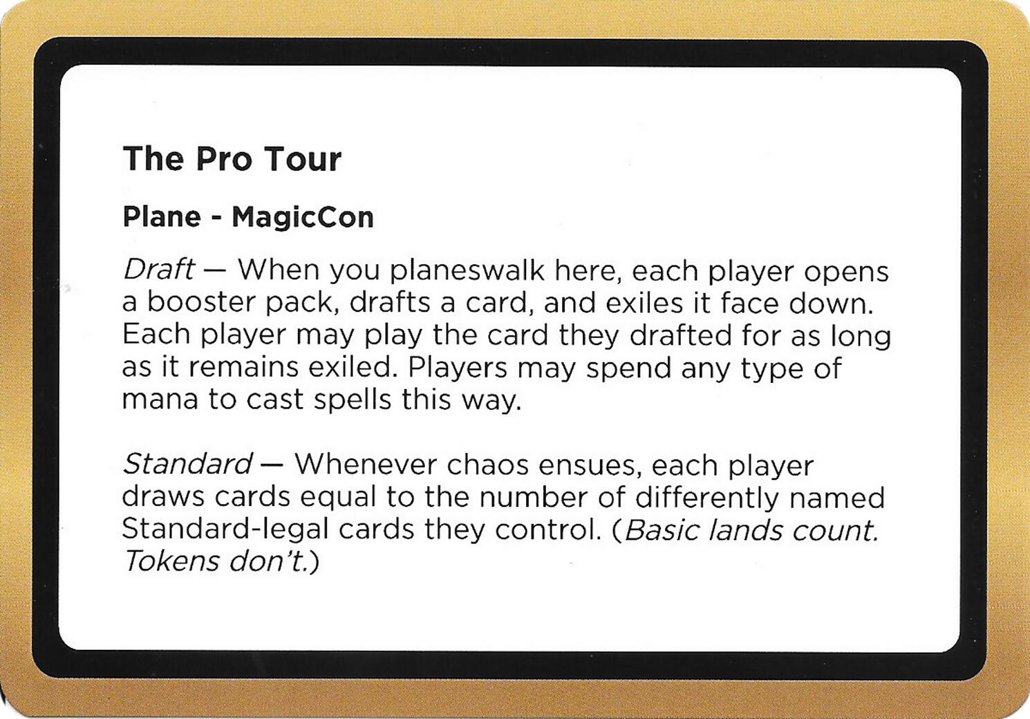 The Pro Tour (Black Lotus Unknown Planechase) [Oversize Cards] | Gate City Games LLC