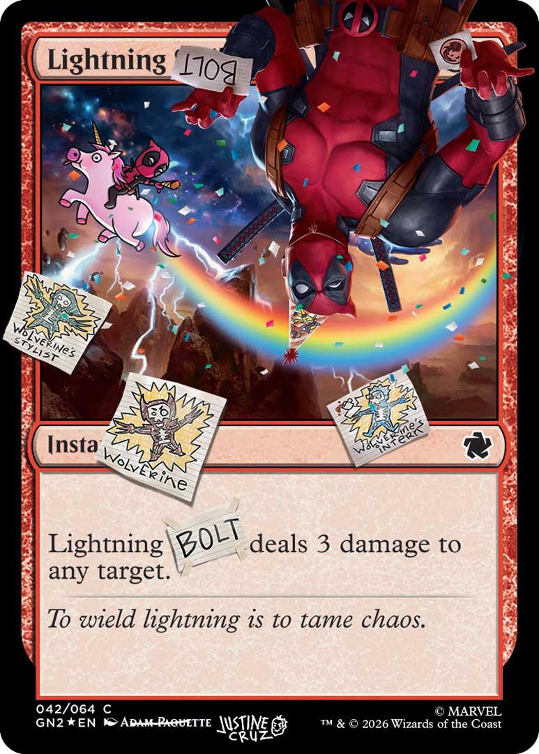 Lightning Bolt (042) (Pool Party Foil) [Secret Lair Drop Series] | Gate City Games LLC