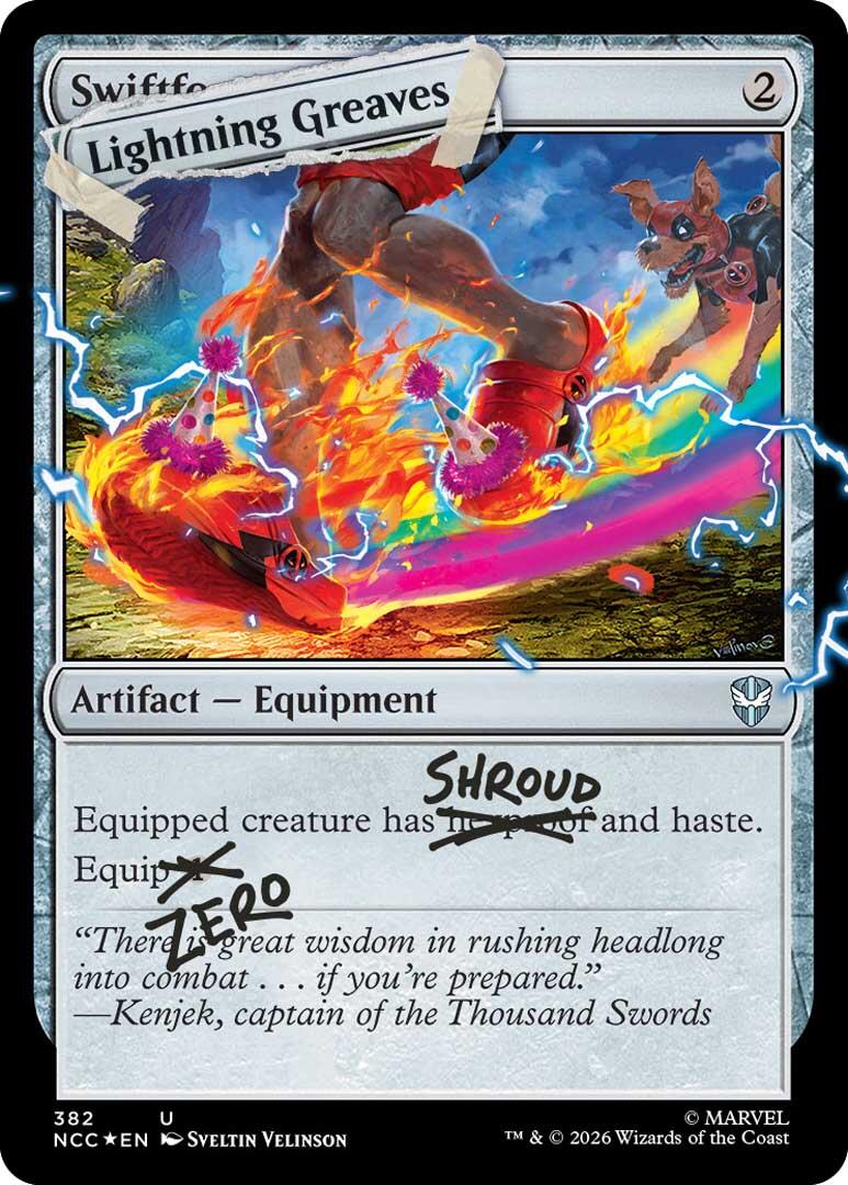 Lightning Greaves (382) (Pool Party Foil) [Secret Lair Drop Series] | Gate City Games LLC