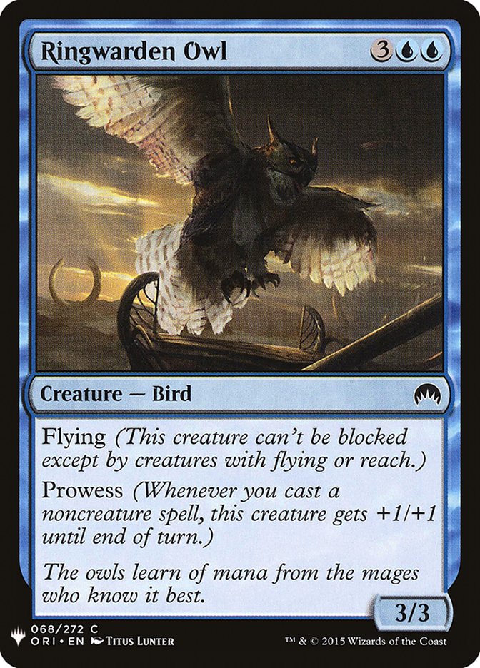 Ringwarden Owl [Mystery Booster] | Gate City Games LLC