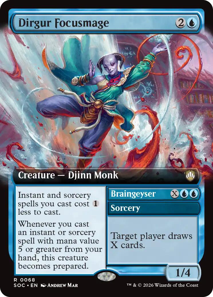 Dirgur Focusmage (Extended Art) [Secrets of Strixhaven Commander] | Gate City Games LLC