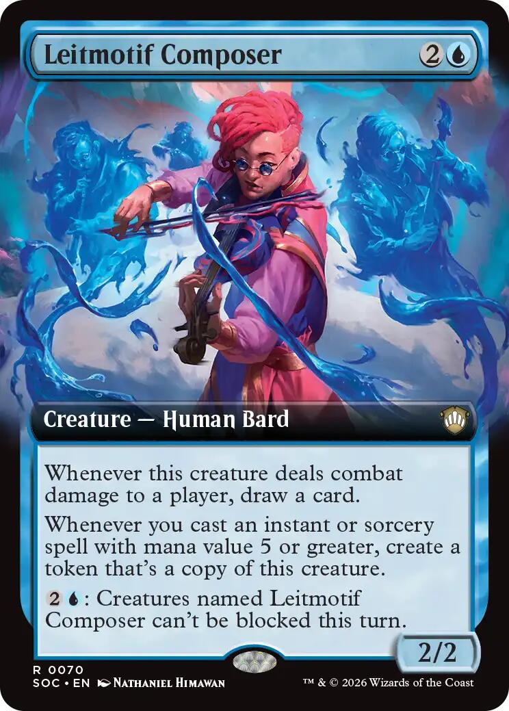Leitmotif Composer (Extended Art) [Secrets of Strixhaven Commander] | Gate City Games LLC