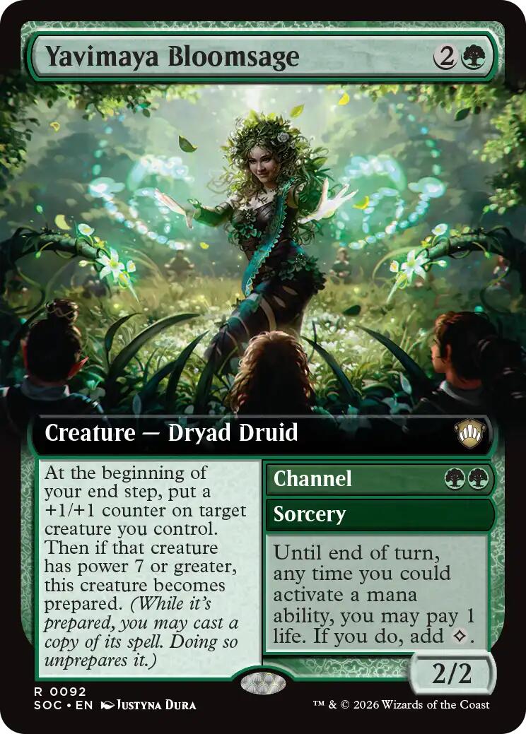 Yavimaya Bloomsage (Extended Art) [Secrets of Strixhaven Commander] | Gate City Games LLC