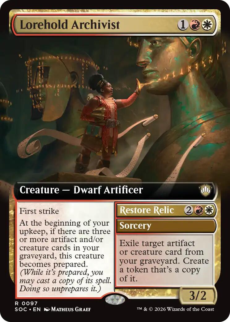 Lorehold Archivist (Extended Art) [Secrets of Strixhaven Commander] | Gate City Games LLC