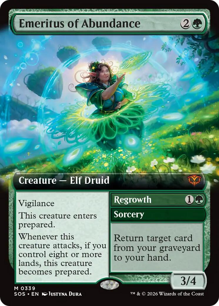 Emeritus of Abundance (Extended Art) [Secrets of Strixhaven] | Gate City Games LLC