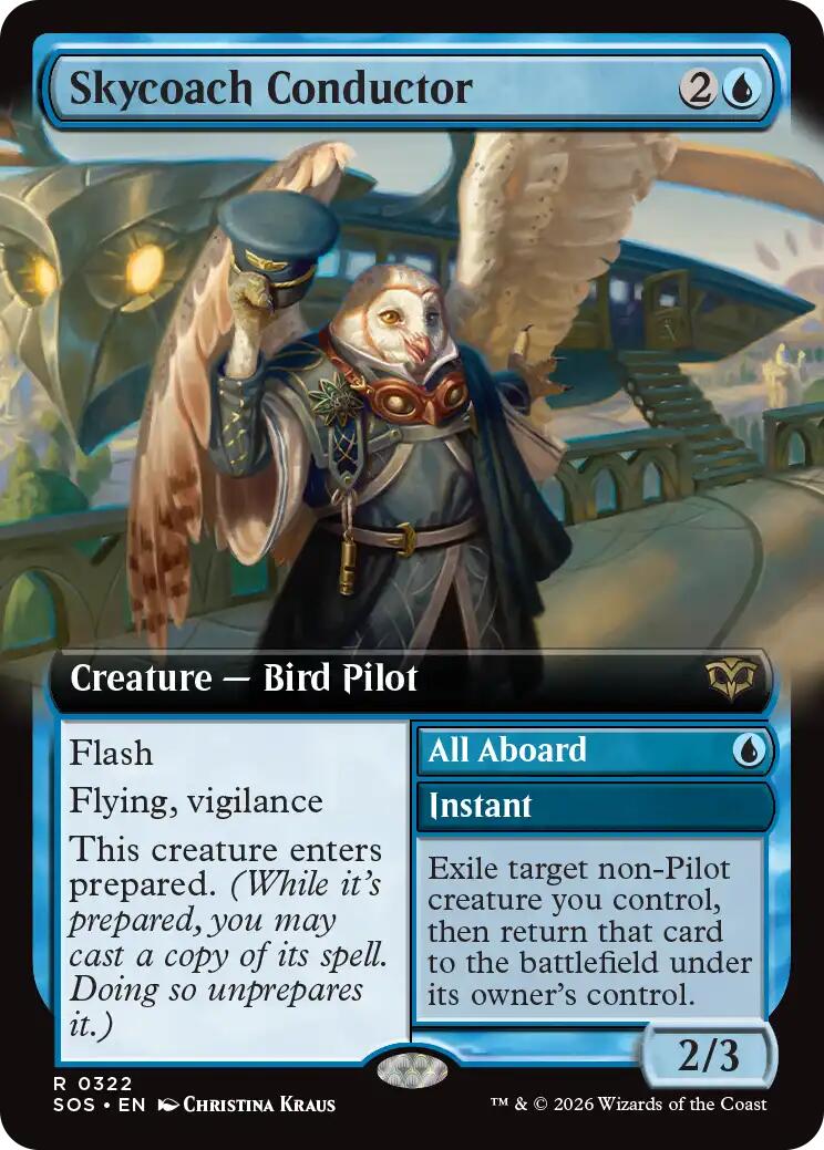 Skycoach Conductor (Extended Art) [Secrets of Strixhaven] | Gate City Games LLC