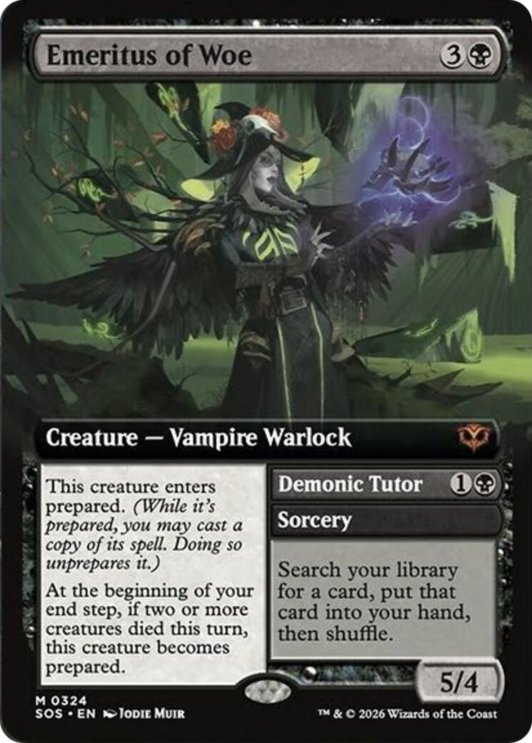 Emeritus of Woe (Extended Art) [Secrets of Strixhaven] | Gate City Games LLC