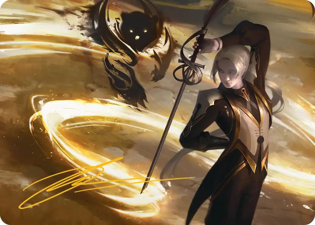 Rapier Wit Art Card (Gold-Stamped Signature) [Secrets of Strixhaven Art Series] | Gate City Games LLC