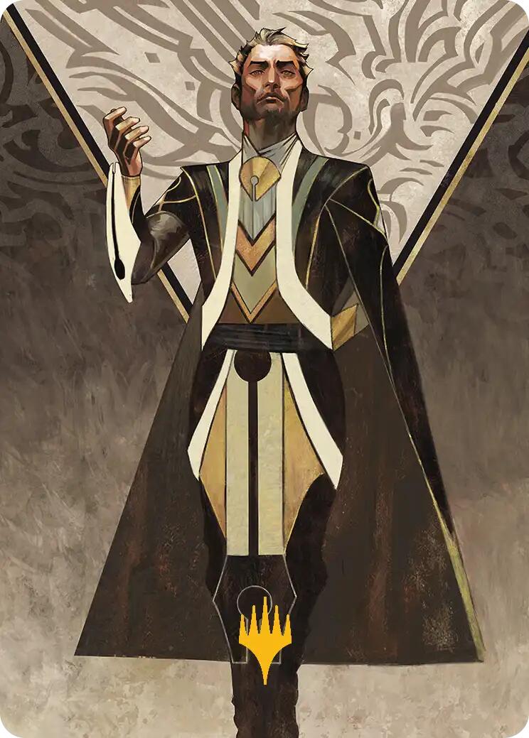 Ral Zarek, Guest Lecturer Art Card (Gold-Stamped Planeswalker Symbol) [Secrets of Strixhaven Art Series] | Gate City Games LLC