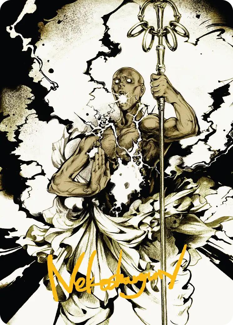 Burst Lightning Art Card (Gold-Stamped Signature) [Secrets of Strixhaven Art Series] | Gate City Games LLC