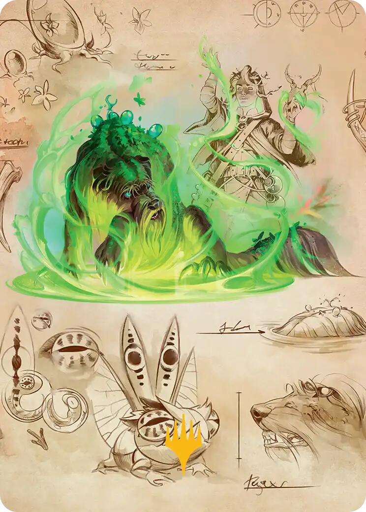 Germination Practicum Art Card (Gold-Stamped Planeswalker Symbol) [Secrets of Strixhaven Art Series] | Gate City Games LLC