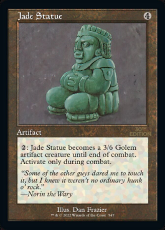 Jade Statue (Retro) [30th Anniversary Edition] | Gate City Games LLC