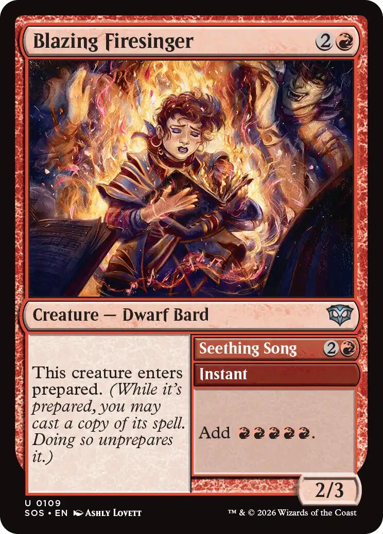 Blazing Firesinger [Secrets of Strixhaven] | Gate City Games LLC