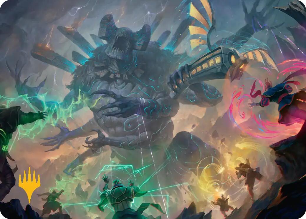 Moment of Reckoning Art Card (Gold-Stamped Planeswalker Symbol) [Secrets of Strixhaven Art Series] | Gate City Games LLC