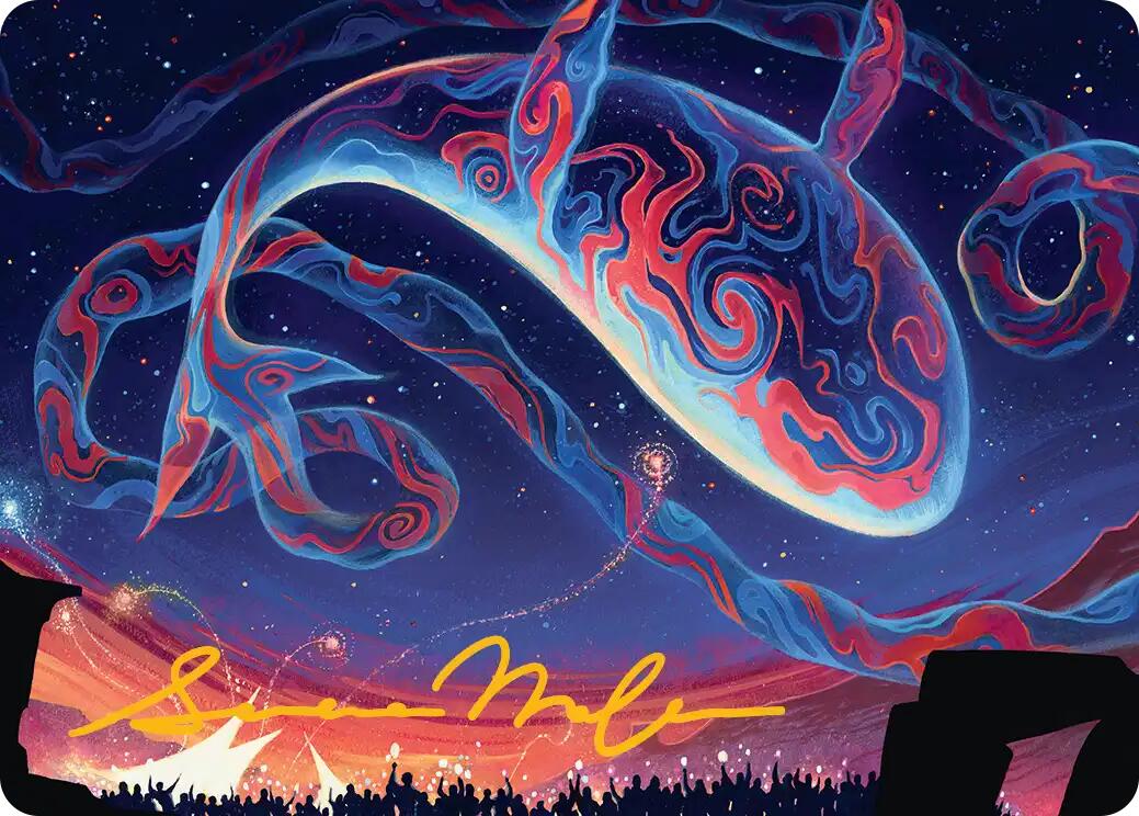 Spectacular Skywhale Art Card (Gold-Stamped Signature) [Secrets of Strixhaven Art Series] | Gate City Games LLC