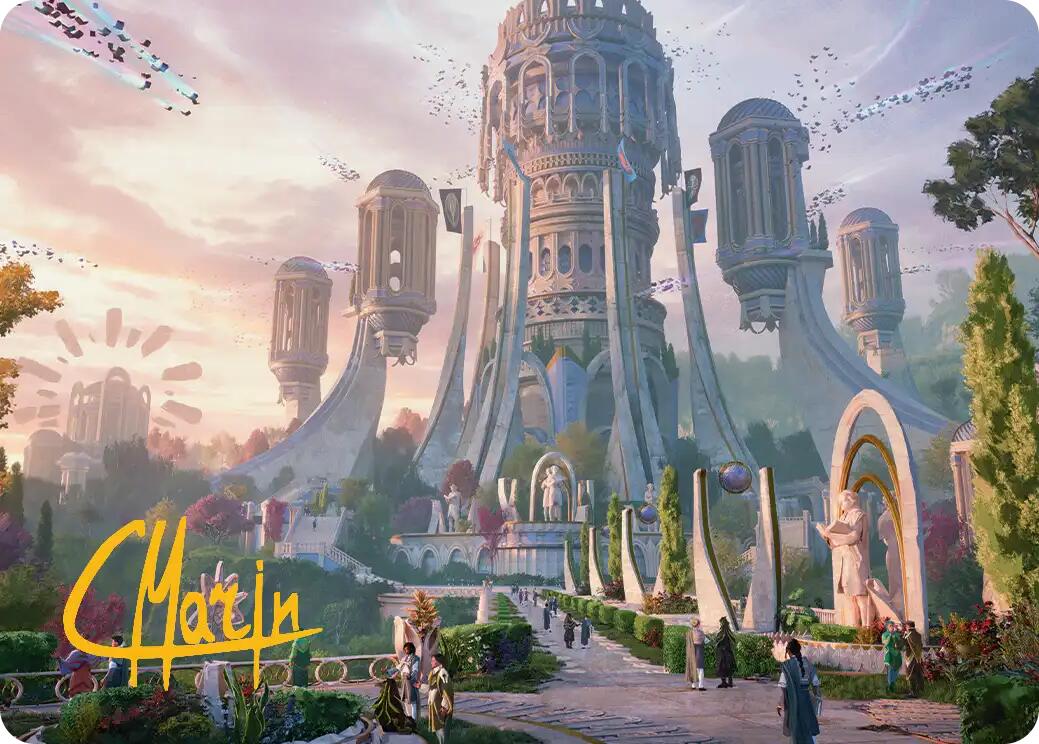 Command Tower Art Card (Gold-Stamped Signature) [Secrets of Strixhaven Art Series] | Gate City Games LLC