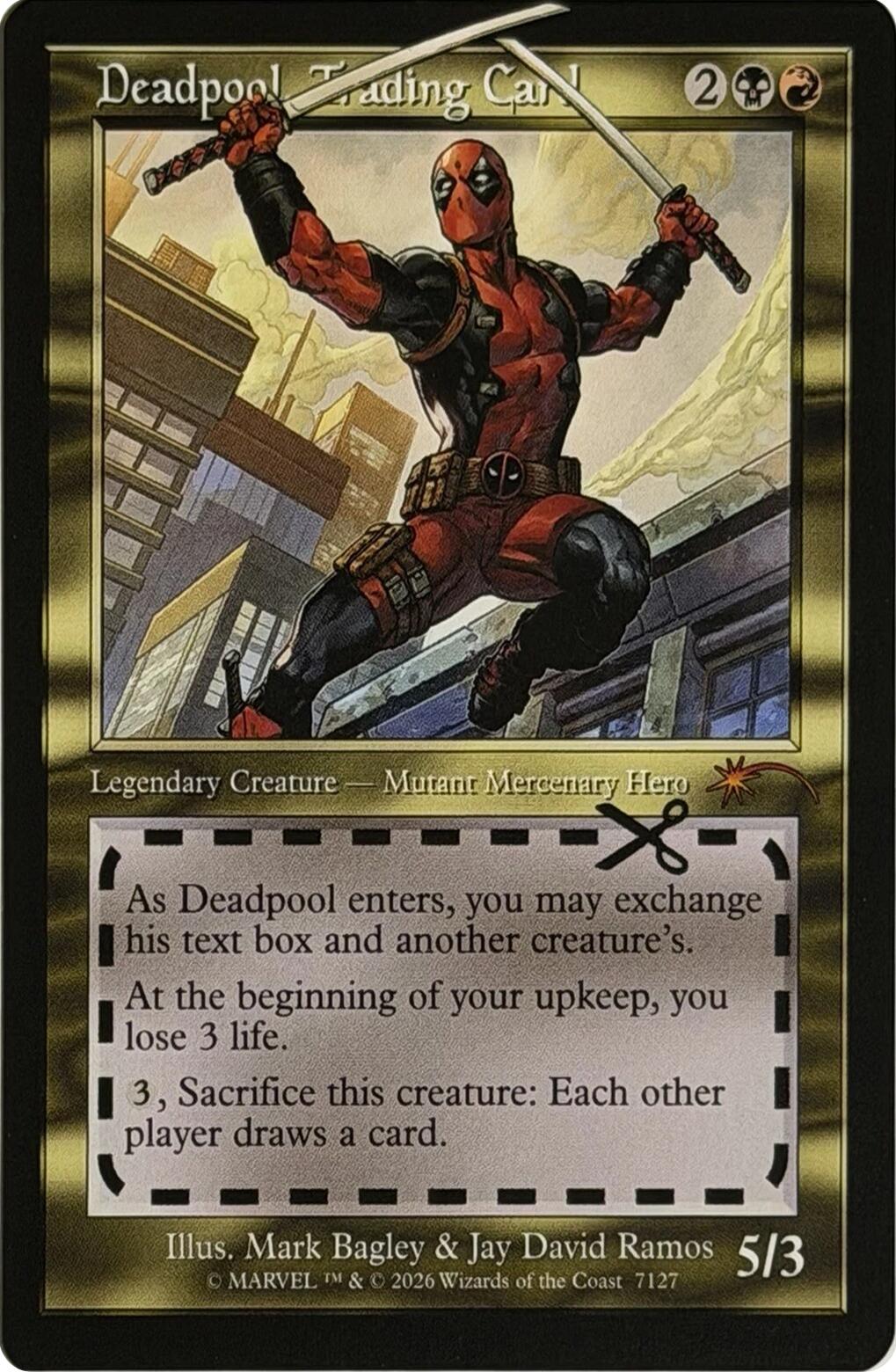 Deadpool, Trading Card (7127) [Secret Lair Drop Series] | Gate City Games LLC
