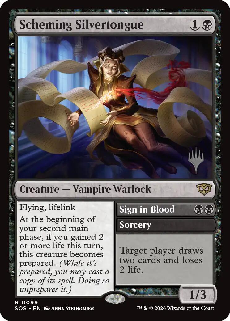 Scheming Silvertongue [Secrets of Strixhaven Promos] | Gate City Games LLC