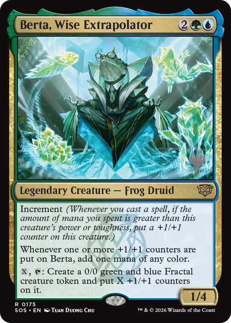 Berta, Wise Extrapolator [Secrets of Strixhaven Promos] | Gate City Games LLC