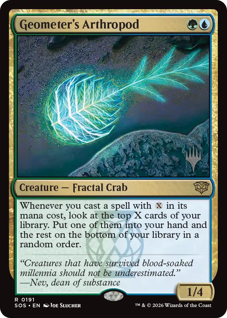 Geometer's Arthropod [Secrets of Strixhaven Promos] | Gate City Games LLC