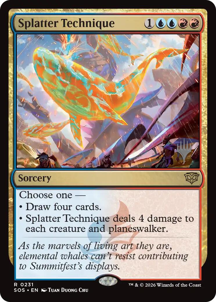 Splatter Technique [Secrets of Strixhaven Promos] | Gate City Games LLC