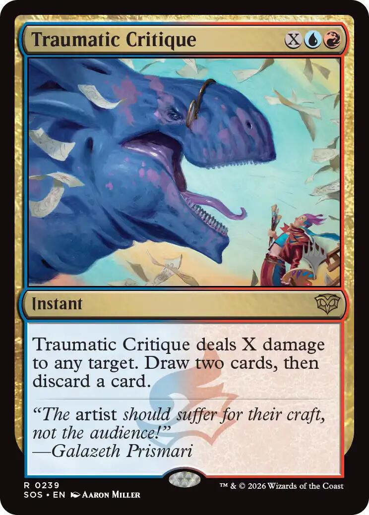 Traumatic Critique [Secrets of Strixhaven Promos] | Gate City Games LLC