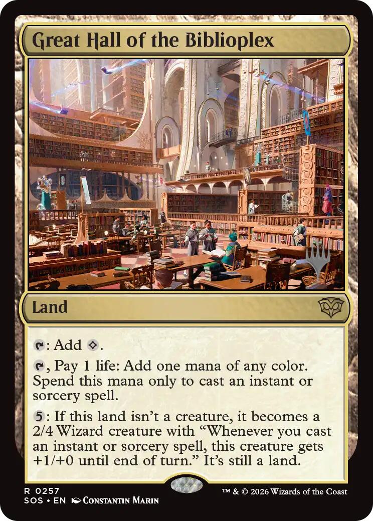 Great Hall of the Biblioplex [Secrets of Strixhaven Promos] | Gate City Games LLC