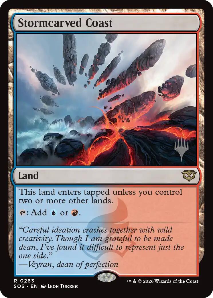 Stormcarved Coast [Secrets of Strixhaven Promos] | Gate City Games LLC