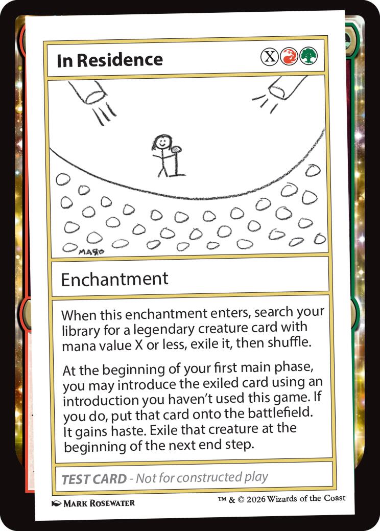 In Residence [Mystery Booster Playtest Cards] | Gate City Games LLC