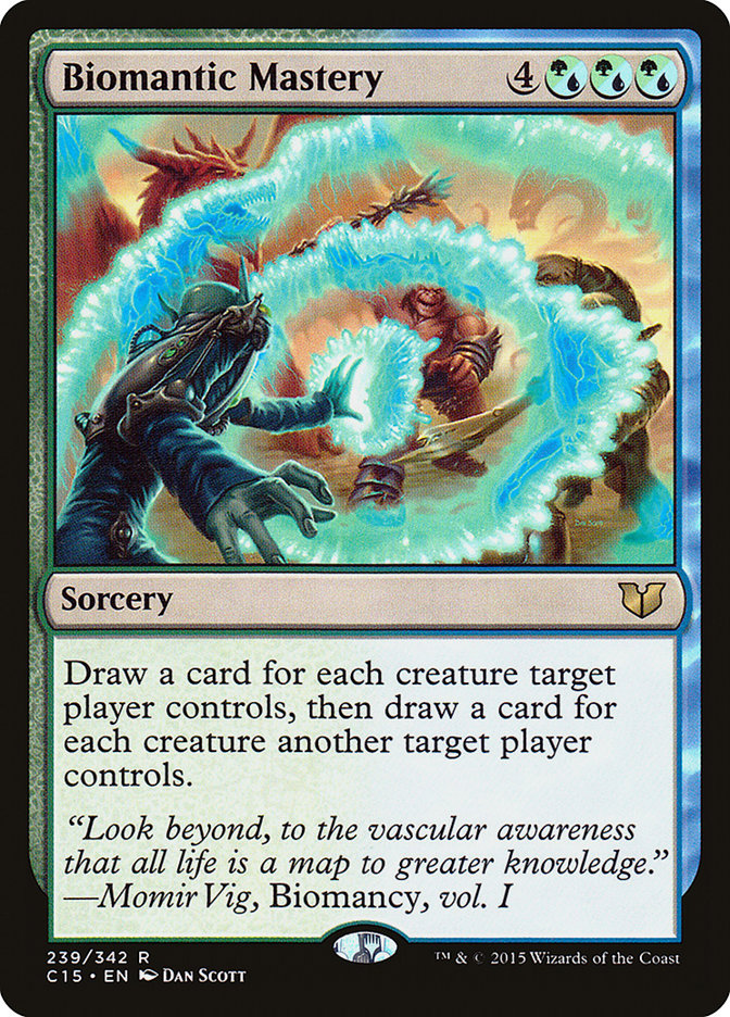 Biomantic Mastery [Commander 2015] | Gate City Games LLC