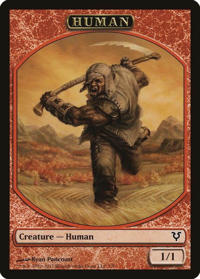 Human Token (7/8) [Avacyn Restored Tokens] | Gate City Games LLC
