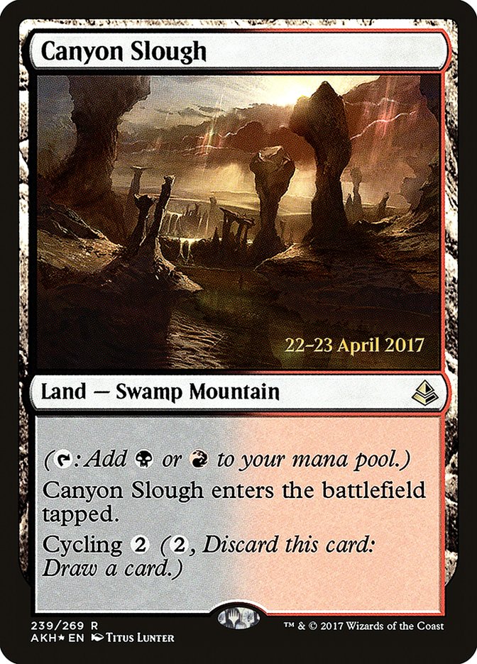 Canyon Slough [Amonkhet Prerelease Promos] | Gate City Games LLC