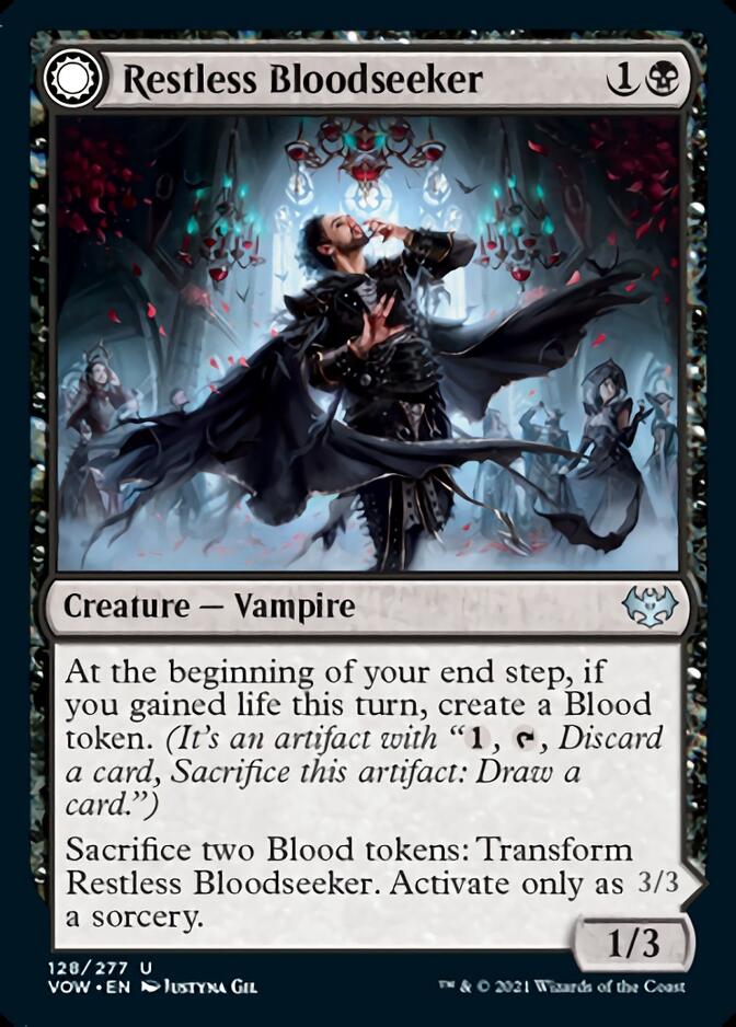 Restless Bloodseeker // Bloodsoaked Reveler [Innistrad: Crimson Vow] | Gate City Games LLC