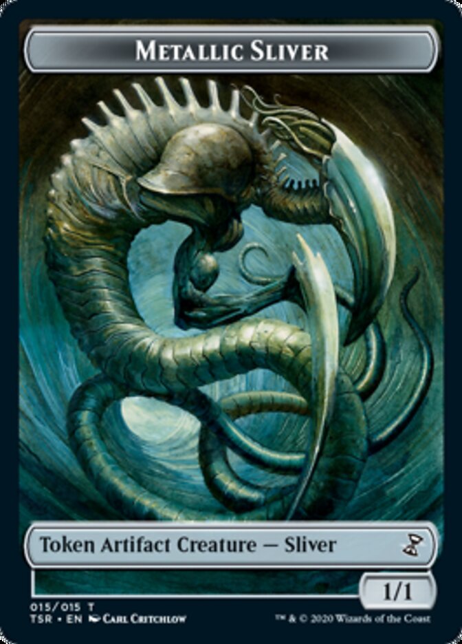 Metallic Sliver Token [Time Spiral Remastered Tokens] | Gate City Games LLC
