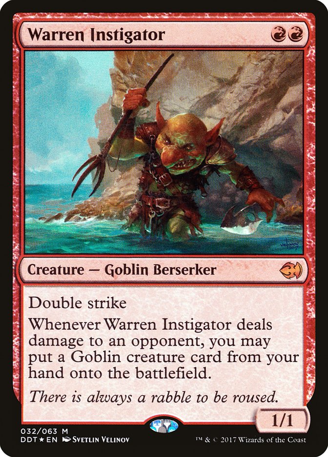 Warren Instigator [Duel Decks: Merfolk vs. Goblins] | Gate City Games LLC