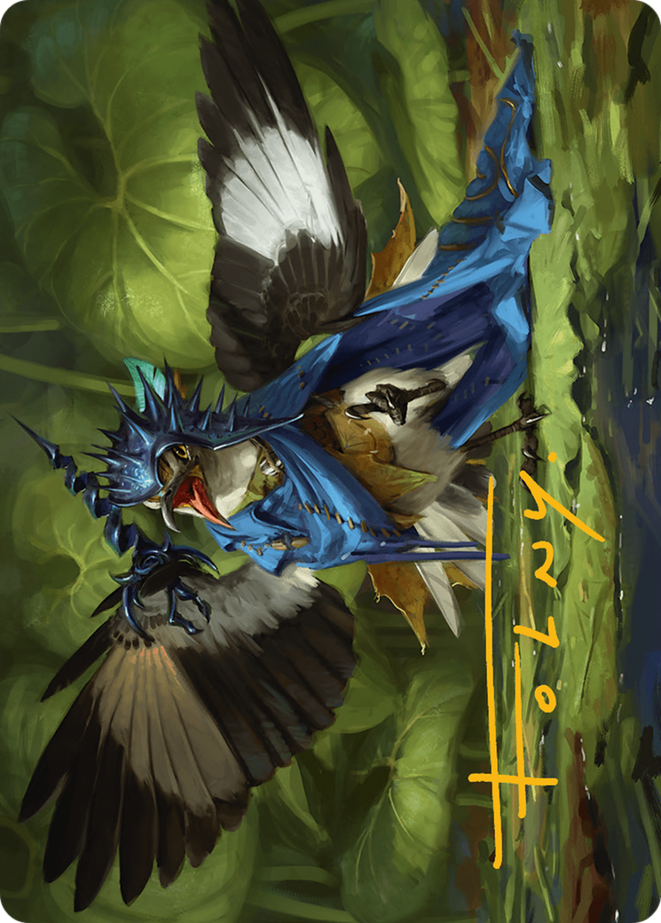 Mockingbird Art Card (Gold-Stamped Signature) [Bloomburrow Art Series] | Gate City Games LLC