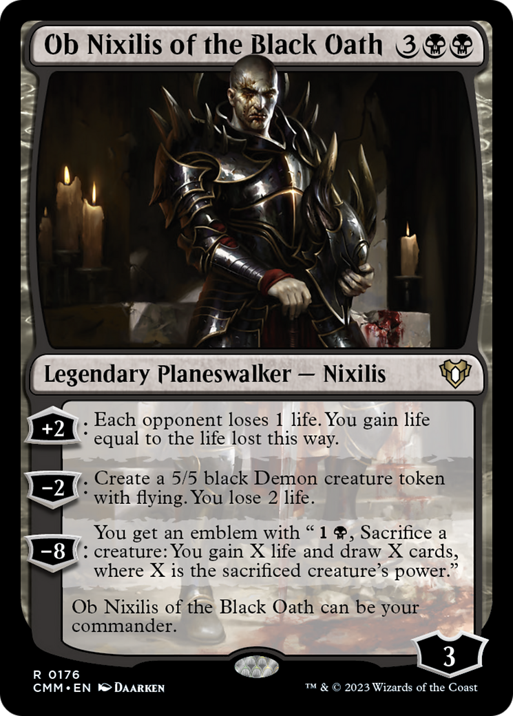 Ob Nixilis of the Black Oath [Commander Masters] | Gate City Games LLC