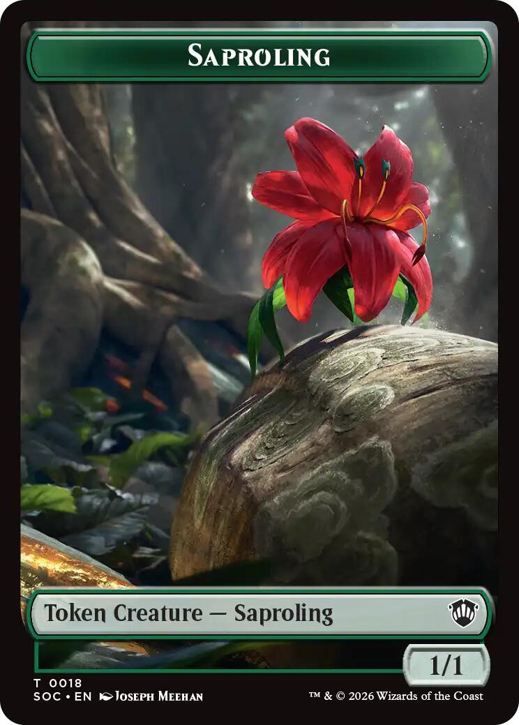 Saproling // Pest (0023) Double-Sided Token [Secrets of Strixhaven Commander Tokens] | Gate City Games LLC