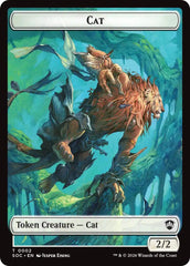 Cat // Inkling (0022) Double-Sided Token [Secrets of Strixhaven Commander Tokens] | Gate City Games LLC