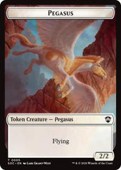 Pegasus // Inkling (0022) Double-Sided Token [Secrets of Strixhaven Commander Tokens] | Gate City Games LLC