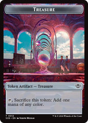 Primo, The Indivisble // Treasure Double-Sided Token [Secrets of Strixhaven Commander Tokens] | Gate City Games LLC