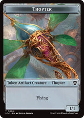 Thopter // Fractal (0004) Double-Sided Token [Secrets of Strixhaven Commander Tokens] | Gate City Games LLC