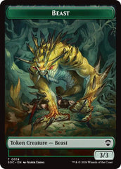 Beast // Primo, The Indivisible Double-Sided Token [Secrets of Strixhaven Commander Tokens] | Gate City Games LLC