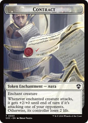 Contract // Pegasus Double-Sided Token [Secrets of Strixhaven Commander Tokens] | Gate City Games LLC